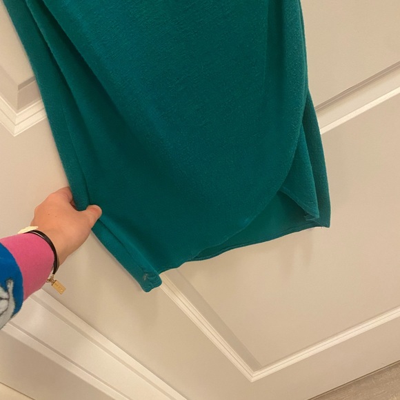 🌱 Wilfred Free Izidora Dress - Size S - Jersey Faux Wrap Dress - Green 🌱 - Picture 3 of 5